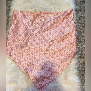 Pink Monogram Scarf